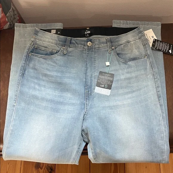NWT LuLaRoe jeans, high rise slim straight size 32 - Picture 4 of 6